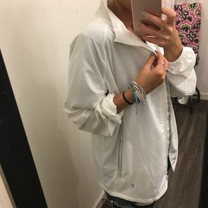 90 degree white workout jacket